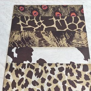 Tan Orange Animal Print 12x12 Scrapbook Paper 15 Sheets